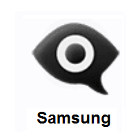 Eye in Speech Bubble on Samsung