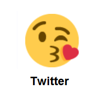 Face Blowing A Kiss on Twitter Twemoji