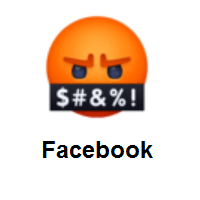 Face With Symbols On Mouth on Facebook