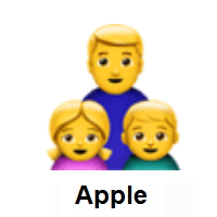 Family: Man, Girl, Boy on Apple iOS
