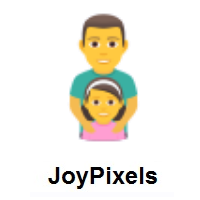 Family: Man, Girl on JoyPixels