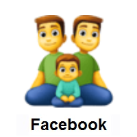 Family: Man, Man, Boy on Facebook