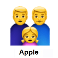 Family: Man, Man, Girl on Apple iOS