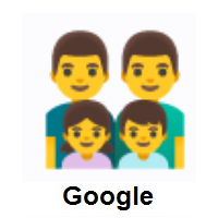 Family: Man, Man, Girl, Boy on Google Android