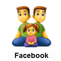 Family: Man, Man, Girl on Facebook
