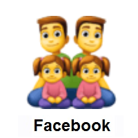 Family: Man, Man, Girl, Girl on Facebook