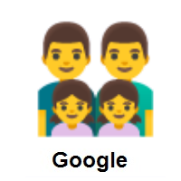 Family: Man, Man, Girl, Girl on Google Android
