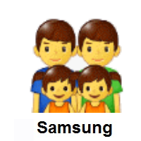 Family: Man, Man, Girl, Girl on Samsung