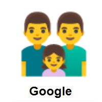 Family: Man, Man, Girl on Google Android