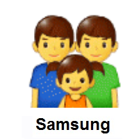Family: Man, Man, Girl on Samsung