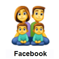 Family: Man, Woman, Boy, Boy on Facebook