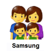 Family: Man, Woman, Boy, Boy on Samsung