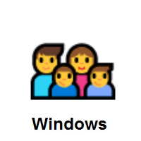 Family: Man, Woman, Boy, Boy on Microsoft Windows