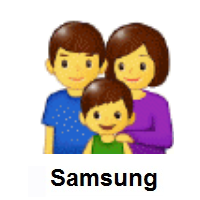 Family: Man, Woman, Boy on Samsung