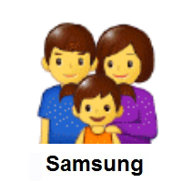 Family: Man, Woman, Girl on Samsung