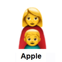 Family: Woman, Boy on Apple iOS