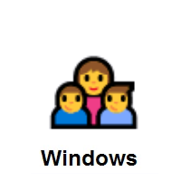 Family: Woman, Boy, Boy on Microsoft Windows