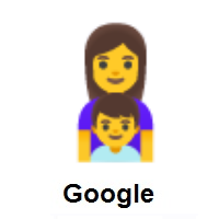 Family: Woman, Boy on Google Android