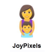 Family: Woman, Boy on JoyPixels