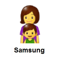 Family: Woman, Boy on Samsung
