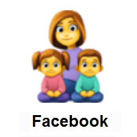 Family: Woman, Girl, Boy on Facebook