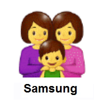 Family: Woman, Woman, Boy on Samsung
