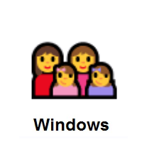 Family: Woman, Woman, Girl, Girl on Microsoft Windows