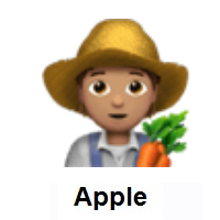 Farmer: Medium Skin Tone on Apple iOS