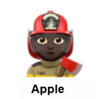 Firefighter: Dark Skin Tone on Apple iOS