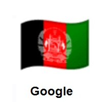 Flag of Afghanistan on Google Android