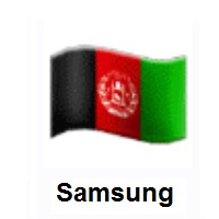 Flag of Afghanistan on Samsung