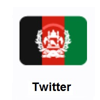 Flag of Afghanistan on Twitter Twemoji