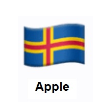 Flag of Åland Islands on Apple iOS