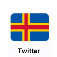 Flag of Åland Islands on Twitter Twemoji