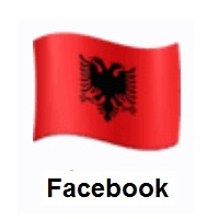 Flag of Albania on Facebook