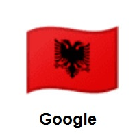 Flag of Albania on Google Android