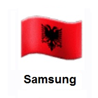 Flag of Albania on Samsung
