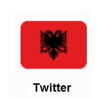 Flag of Albania on Twitter Twemoji