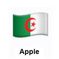 Flag of Algeria on Apple iOS