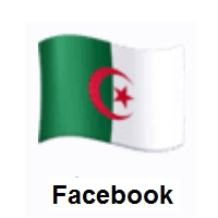 Flag of Algeria on Facebook