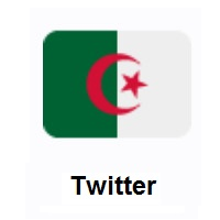 Flag of Algeria on Twitter Twemoji