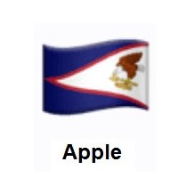 Flag of American Samoa on Apple iOS