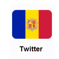 Flag of Andorra on Twitter Twemoji