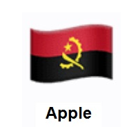 Flag of Angola on Apple iOS