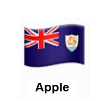 Flag of Anguilla on Apple iOS