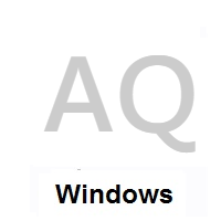Flag of Antarctica on Microsoft Windows