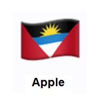 Flag of Antigua & Barbuda on Apple iOS
