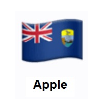 Flag of Ascension Island on Apple iOS