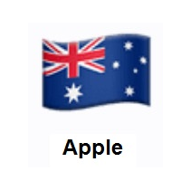 Flag of Australia on Apple iOS