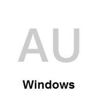 Flag of Australia on Microsoft Windows